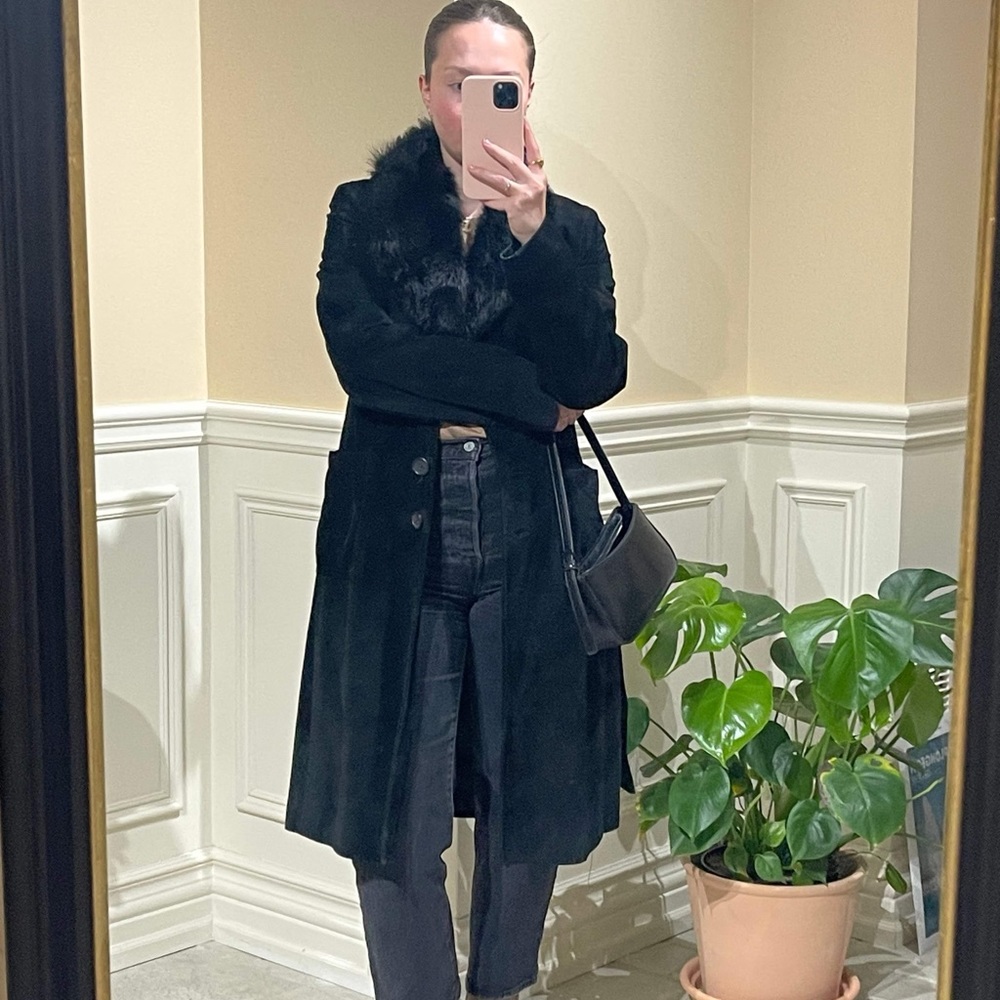 Banana Republic Genuine Leather Coat